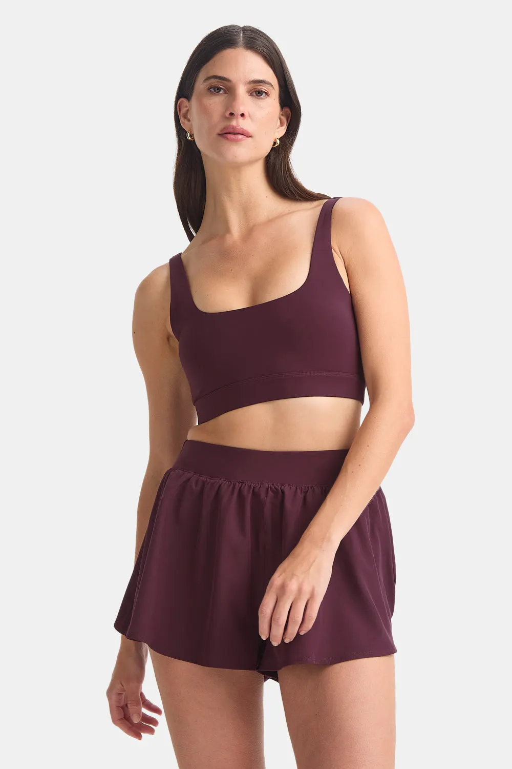 DayFlex Square Neck Sports Bra - Fig